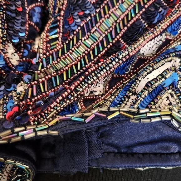 Primavera Prom Dress Size 10 NWT 2-Piece Beaded Style 1594 Midnight Couture - Picture 16 of 16